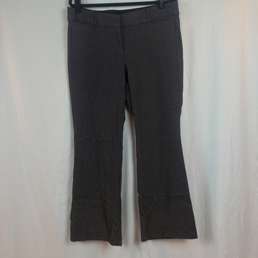 Lane Bryant The Allie Black White Micro Houndstooth Bootcut Dress Pants Size 18